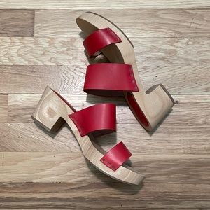 Madewell The Clara Clog Sandal size 8